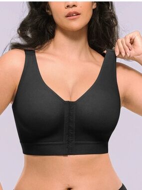 Shapellx Bare Essentials™ AirSlim® Unlined Wireless Back Support Bra Size XL NWT